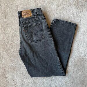 Vintage Levi's 550 Orange Tab Faded Black/Grey Jeans, W28 L29
